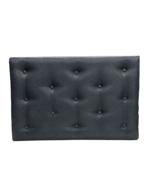 Imagen 2 del producto Respaldo 1 Plaza Negro Lino Muebles Rimar