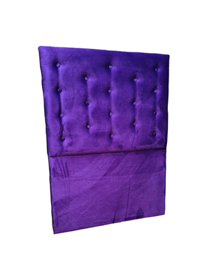 Imagen 2 del producto Respaldo 1 plaza Morado Felpa Botone Rimar