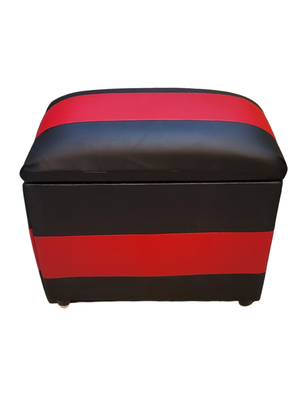 Banqueta Baul Bicolor Eco Cuero 60x35x50 Rimar