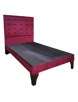 Imagen 2 del producto Base Europea 15P Respaldo Burdeo Felpa a Piso Botone