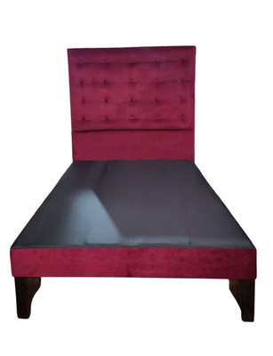 Base Europea 15P Respaldo Burdeo Felpa a Piso Botone