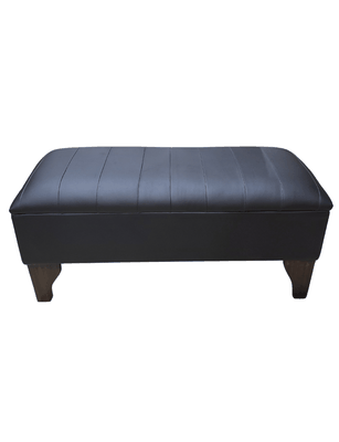 Banqueta Baúl tipo Tubular Eco Cuero 105x40x45x20 Rimar