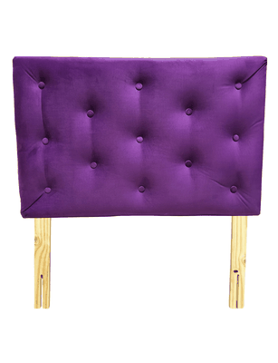 RESPALDO 1 PLAZA FELPA MORADO