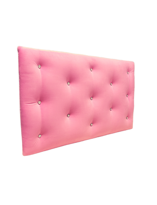 Imagen 2 del producto Respaldo 1.5 Plazas Botón Diamante Felpa Muebles Rimar