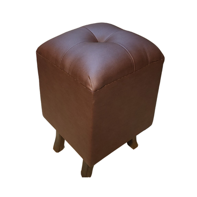 Imagen 2 del producto Pouf Chocolate Eco Cuero 35x35x60 Muebles Rimar