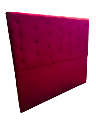 Imagen 2 del producto Respaldo 2 Plazas Burdeo Felpa Botone a piso Muebles Rimar