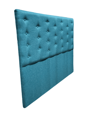 Imagen 2 del producto RESPALDO BOTONE A PISO DE 2 PLAZAS TURQUESA LINO