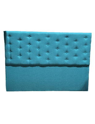 Imagen 1 del producto RESPALDO A PISO KING TURQUESA LINO MUEBLES RIMAR