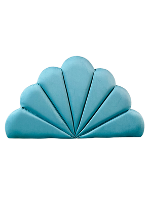 Imagen 1 del producto Respaldo 1.5 Plazas Coral Turquesa Felpa Rimar