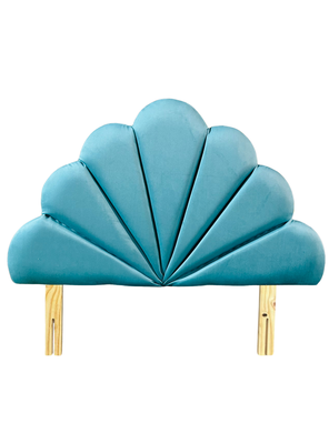 Imagen 2 del producto Respaldo 1.5 Plazas Coral Turquesa Felpa Rimar