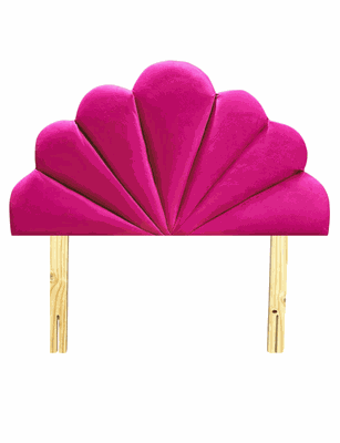 Imagen 1 del producto Respaldo Coral 1 1/2 Fucsia Felpa Muebles Rimar