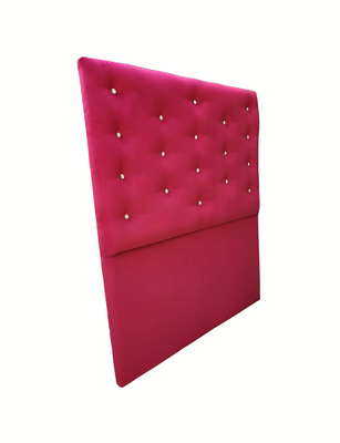 Imagen 2 del producto Respaldo 1.5 Plazas a Piso Botón Diamante Burdeo Rimar