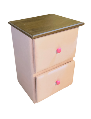 Imagen 2 del producto VELADOR DOBLE CAJON ROSA PASTEL FELPA 