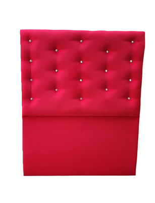 Respaldo 1.5 Plazas a Piso Botón Diamante Rojo Rimar