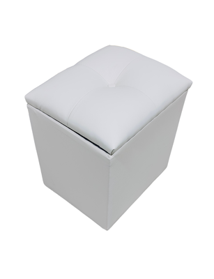 Imagen 2 del producto Pouf Baul Crudo Eco Cuero 40x33x50 Rimar