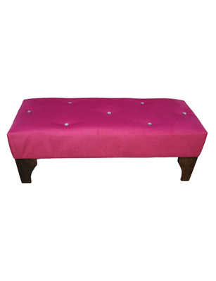 Banqueta Botone Fucsia 105x40x40 Muebles Rimar