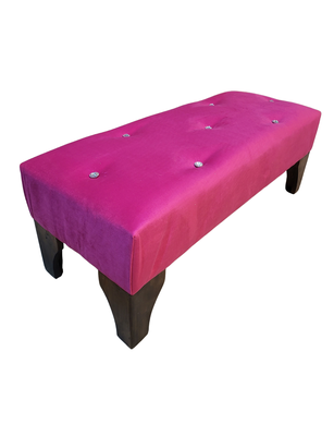 Imagen 2 del producto Banqueta Botone Fucsia 105x40x40 Muebles Rimar