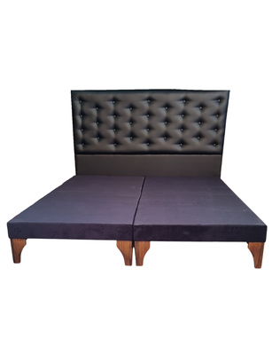 Base Europea King + Respaldo a Piso