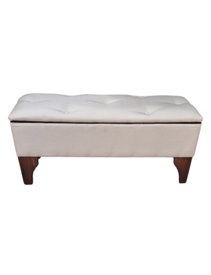 Imagen 1 del producto Banqueta  Baúl Botone Crudo Lino Rimar