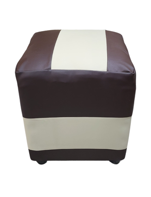 Imagen 2 del producto Pouf Bicolor Eco Cuero 35x35x42 Muebles Rimar