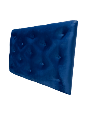 Imagen 2 del producto Respaldo 1 Plaza Azul Marino Felpa Rimar