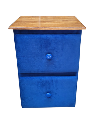 Imagen 1 del producto VELADOR DOBLE CAJON FELPA AZUL REY 