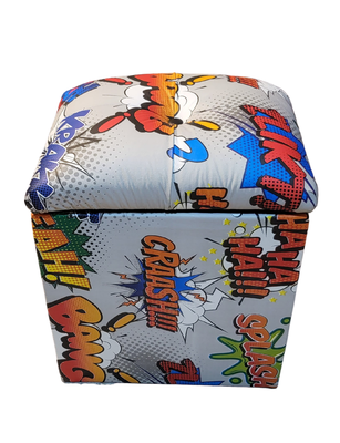 Pouf Baul Comic Eco Cuero 40x33x50 Rimar