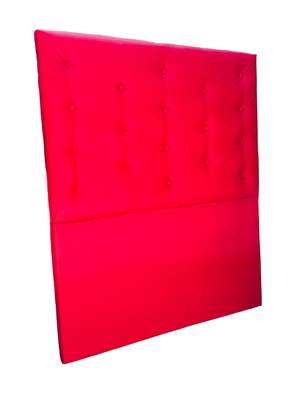 Imagen 2 del producto Respaldo 1 plaza Rojo eco cuero Botone a piso Rimar