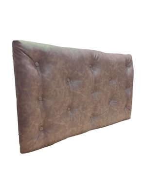 Imagen 2 del producto Respaldo 1 plaza Botone Miel Eco cuero Rimar