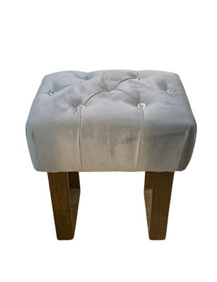 Banqueta Capitoné Gris Diamante