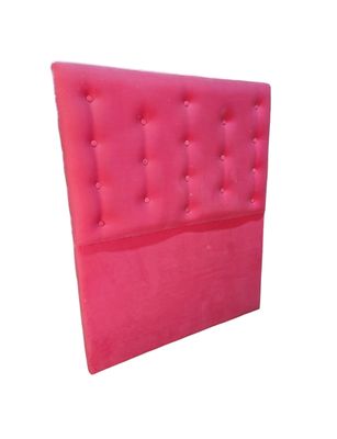Imagen 2 del producto Respaldo 1.5 Rosado Felpa Botone a piso Muebles Rimar