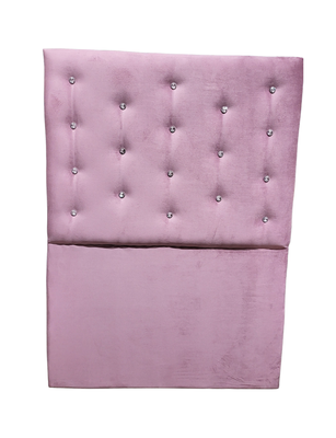 Respaldo 1 Plaza Palo Rosa Botón Diamante a piso Muebles Rimar