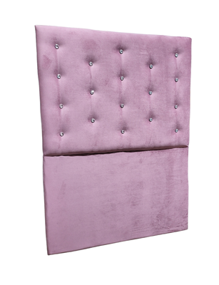 Imagen 2 del producto Respaldo 1 Plaza Palo Rosa Botón Diamante a piso Muebles Rimar