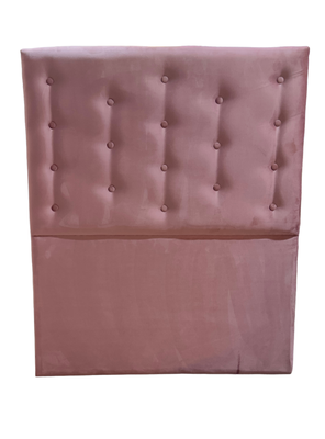 Respalo 1 plaza  Palo Rosa Felpa a piso Rimar