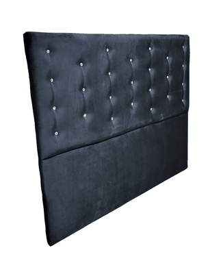 Imagen 2 del producto RESPALDO A PISO NEGRO DIAMANTE FELPA 2 PLAZAS RIMAR