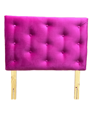 Respaldo 1 Plaza Fucsia Felpa Muebles Rimar