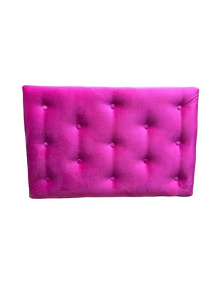 Imagen 2 del producto Respaldo 1 Plaza Fucsia Felpa Muebles Rimar