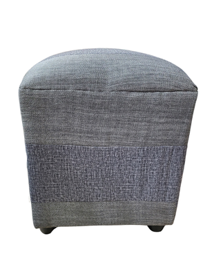 Pouf Gris Bicolor Lino 35x35x42 Muebles Rimar