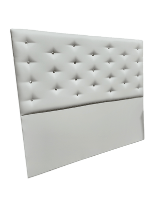 Imagen 2 del producto Respaldo 2 Plazas Crudo Eco Cuero Diamante a piso Rimar