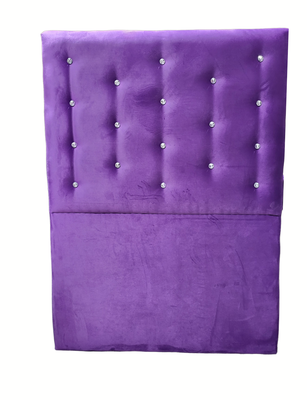 Imagen 1 del producto Respaldo 1 Plaza Morado Botón a piso Diamante