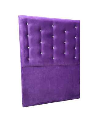 Imagen 2 del producto Respaldo 1 Plaza Morado Botón a piso Diamante