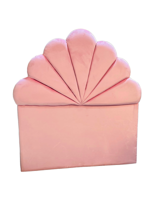 Imagen 2 del producto Respaldo 1,5 plaza coral Rosado Felpa a Piso Rimar 