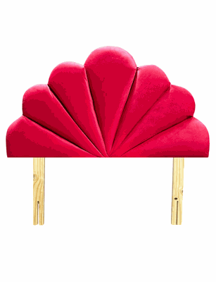 Imagen 1 del producto Respaldo Coral 1 1/2 Rojo Felpa Rimar