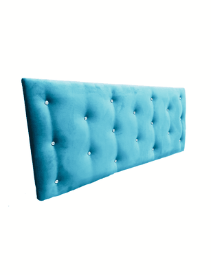 Imagen 2 del producto Respaldo 2 Plazas Turquesa Felpa Diamante Rimar