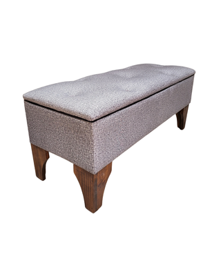 Imagen 2 del producto Banqueta Baul Botoné Cavancha Claro Lino