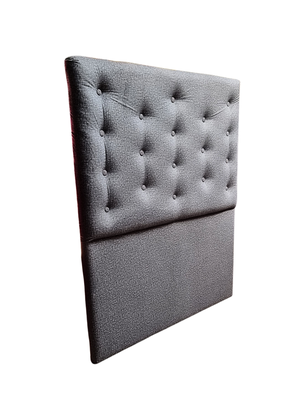 Imagen 2 del producto Respaldo 1 Plaza Gris Jaspiado Botón a piso