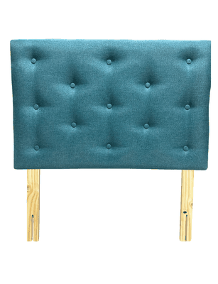 Imagen 1 del producto Respaldo 1 Plaza Turquesa Lino Muebles Rimar