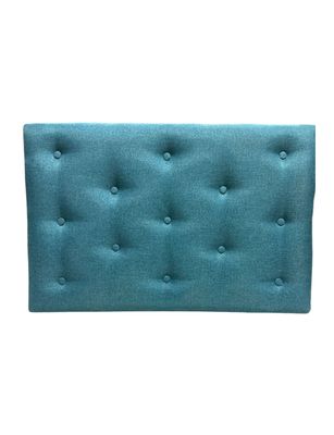 Imagen 2 del producto Respaldo 1 Plaza Turquesa Lino Muebles Rimar