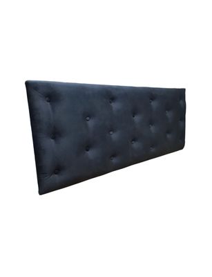 Imagen 2 del producto Respaldo 2 Plazas Negro Felpa Muebles Rimar