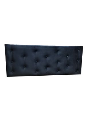 Respaldo 2 Plazas Negro Felpa Muebles Rimar